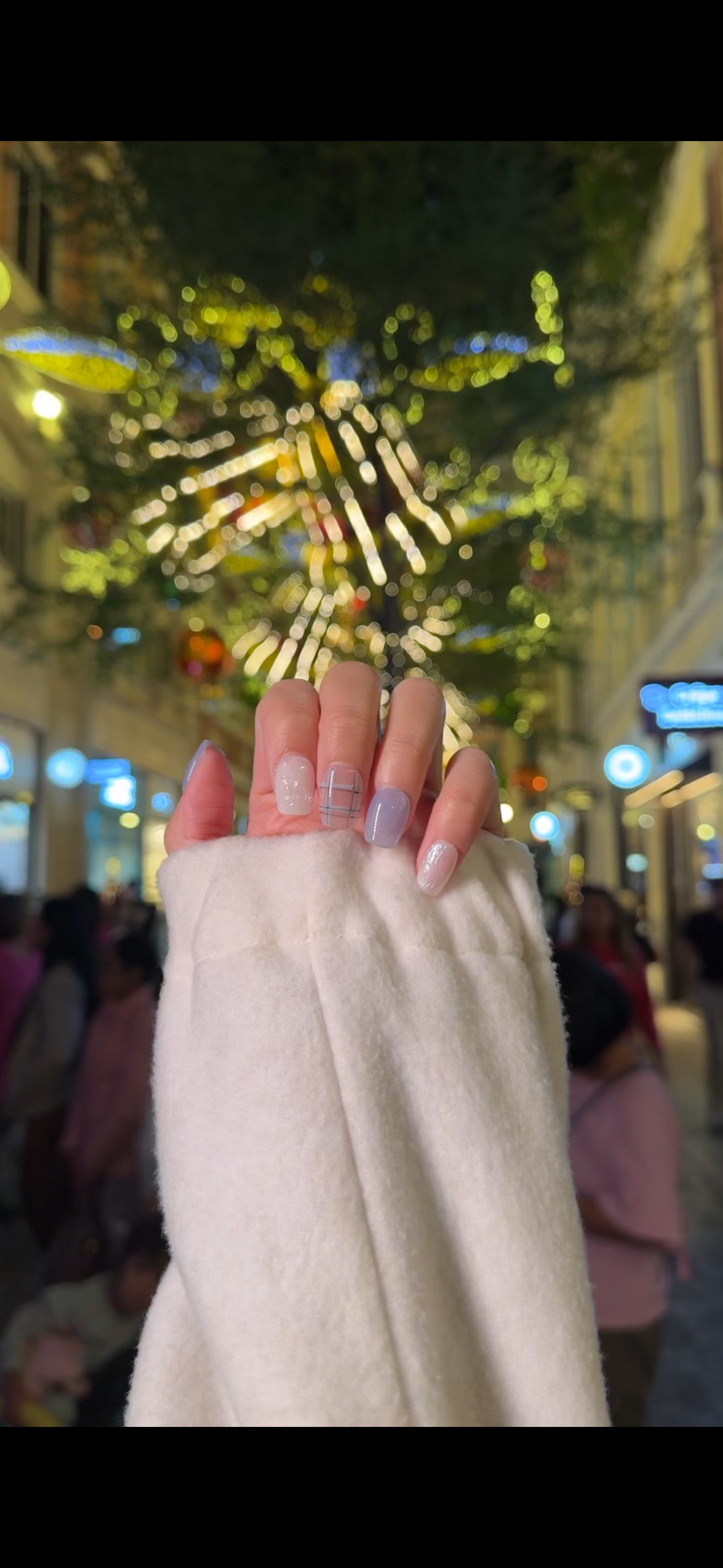 冬季戀歌淺藍格子